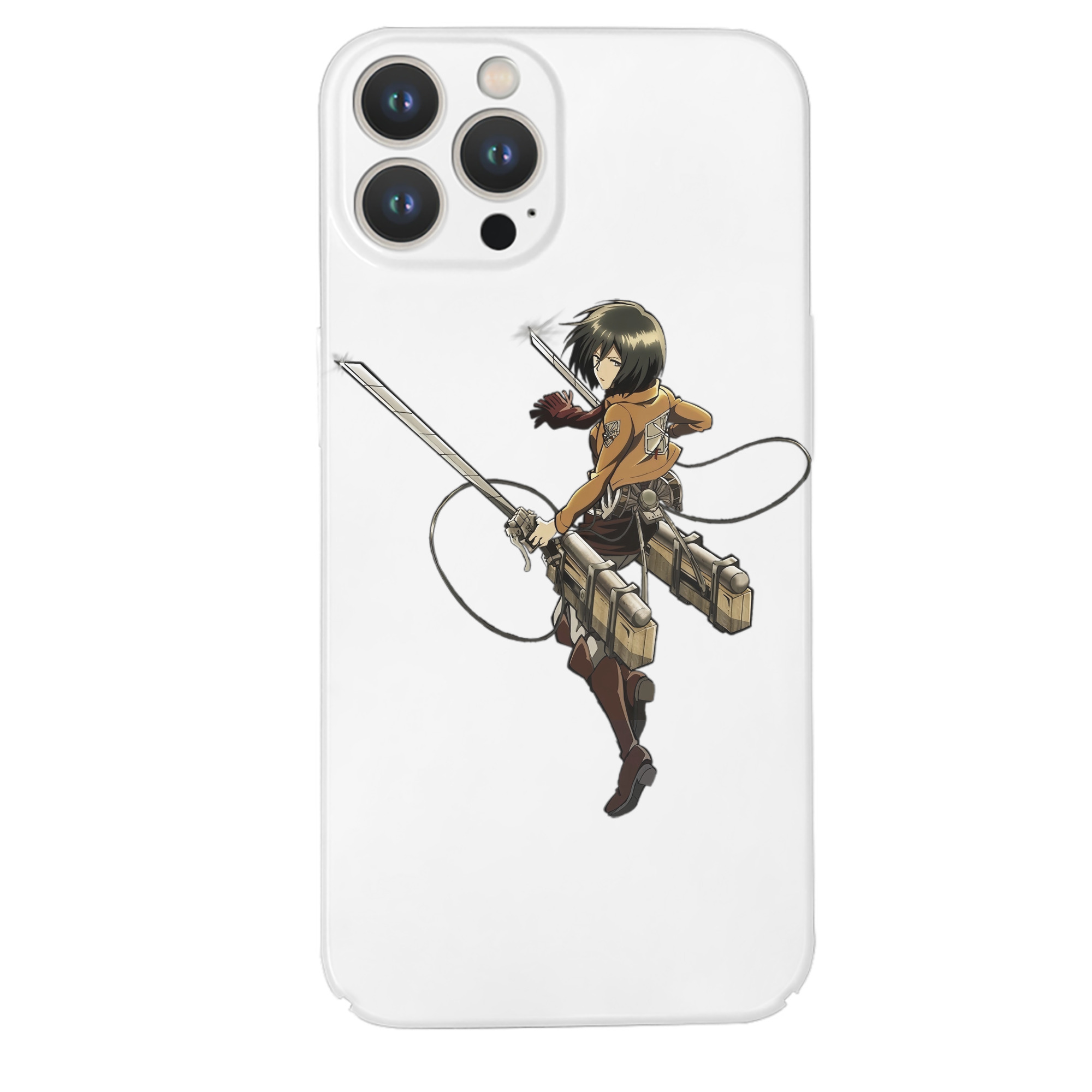 （画像用） 進撃の巨人 ミカサ·アッカーマン Attack on Titan Mikasa Ackerman 【iPhone 14シリーズ対応】ハードケース